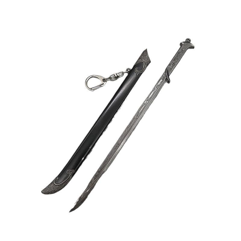 Thranduil's Sword Replica - LOTR Elven King's Dual-Edge Blade 1:6 Scale | Mirkwood Royal Armory Design | Zinc Alloy Art Display for Silvan Elf Fans - BlacksmithSONG