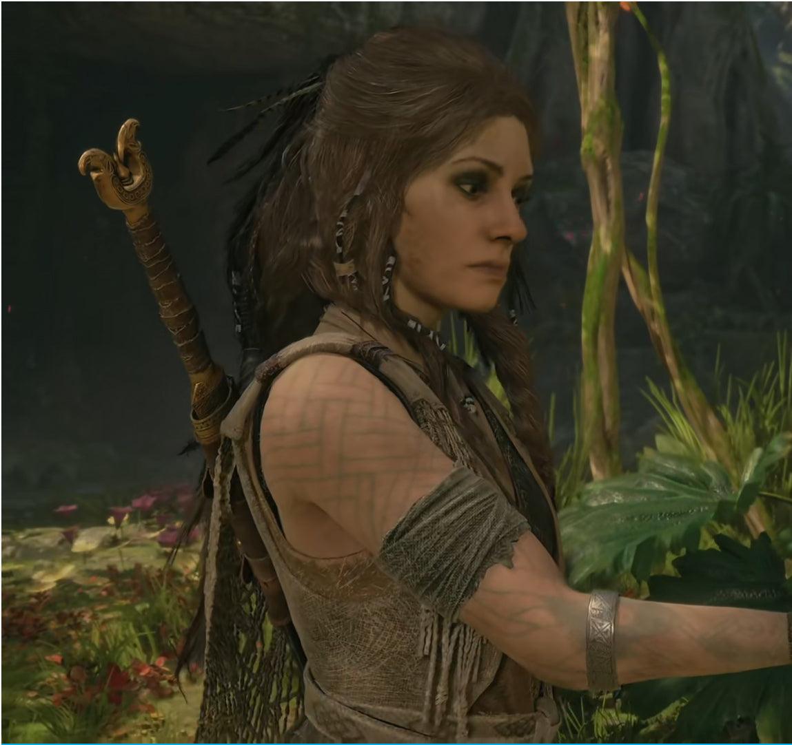 God of War Ragnarok Thrungva Replica - Freya's Sparrow's Bite Sword | Vanir Goddess Vengeance Weapon Art - BlacksmithSONG