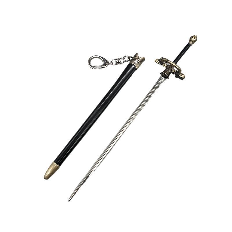 Arya Stark Needle Sword Replica - Game of Thrones 1:6 Scale Zinc Alloy Weapon Model (22cm/8.6in) | Official Collectible Accessory for Action Figures | Desktop Display Gift for Fans - BlacksmithSONG