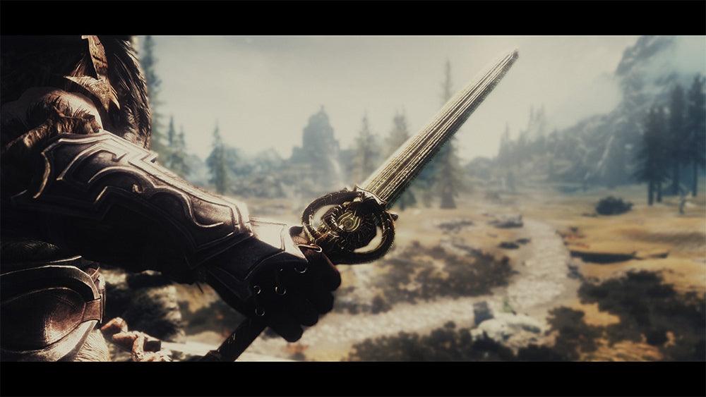 Dawnbreaker Divine Sword - Skyrim Meridia's Daedric Artifact 1:6 | Undead Purifying Light Blade | Beacon in Darkness Collectible for Paladin Roleplayers - BlacksmithSONG