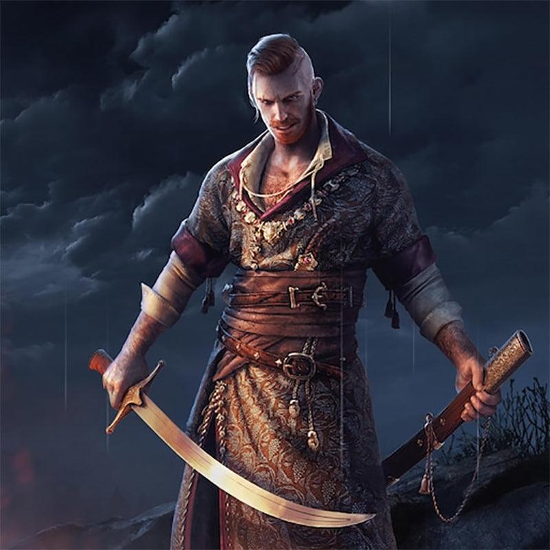Iris Cursed Steel Sword - Witcher 3 Olgierd's Von Everec Relic 1:6 Zinc Alloy | Tempered Fuller & Wolf School Pommel | Velen-Inspired Weapon Display for Hardcore Collectors - BlacksmithSONG