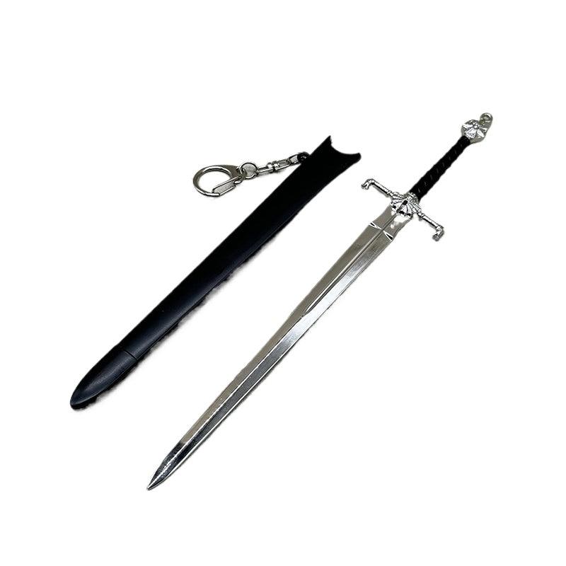 Dawn Sword Replica - Game of Thrones House Dayne Meteorite Iron Sword | Ser Arthur Dayne Collector Zinc Alloy Model (1:6 Scale 22cm/8.6in) | Fantasy Weapon Display for ASOIAF Fans - BlacksmithSONG