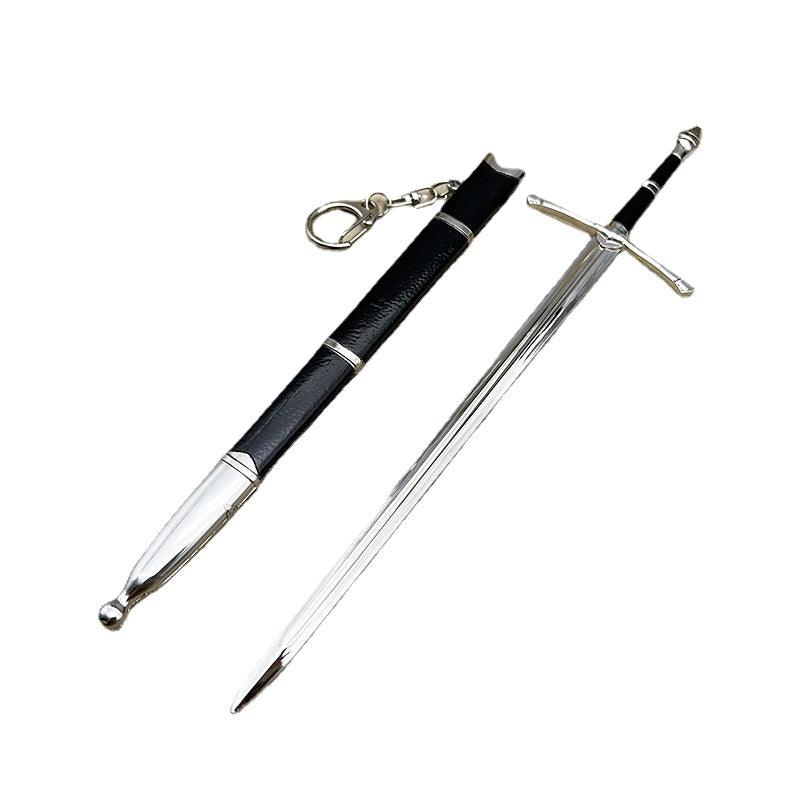 Aragorn's Ranger Sword - LOTR Strider Traveling Blade 1:6 Zinc Alloy | Weather-Worn Hilt Texture | Númenórean Heritage Collectible for Bree Fans - BlacksmithSONG