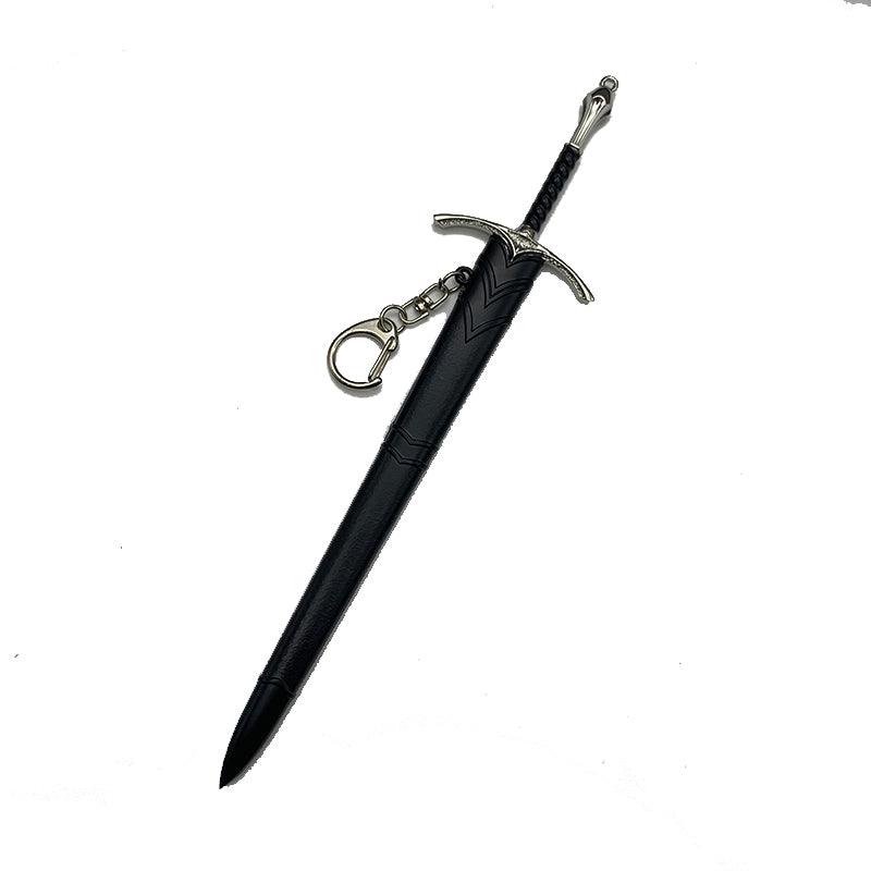 Glamdring Sword Replica - LOTR Gandalf's Foehammer 1:6 Zinc Alloy Weapon | Elvish Rune-Engraved Blade | Zinc Alloy Collector Display for Tolkien Fans - BlacksmithSONG