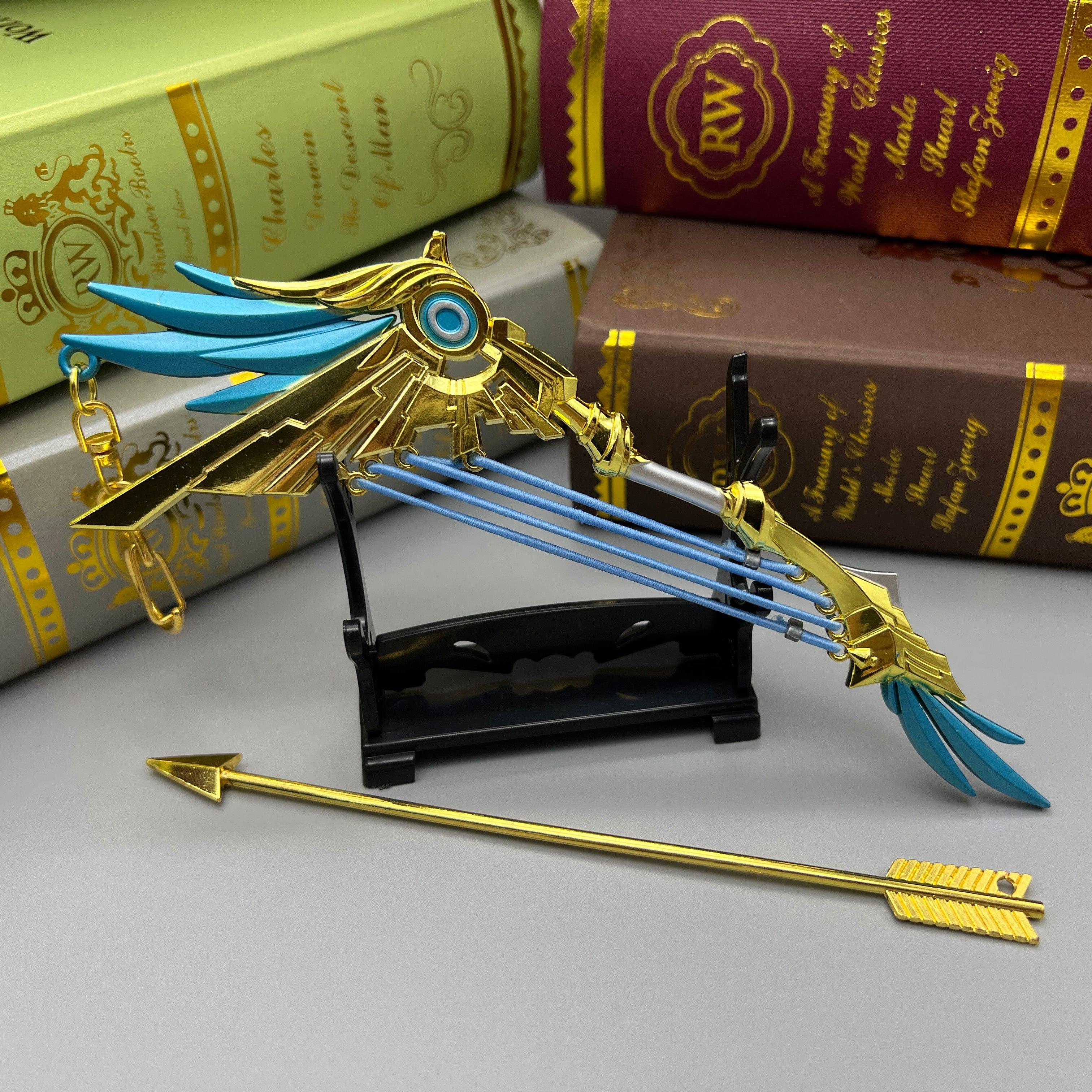 Genshin Impact Skyward Harp Bow 1:6 Military-Grade Zinc Replica for Celestial Chord Collector Shrine Display - BlacksmithSONG
