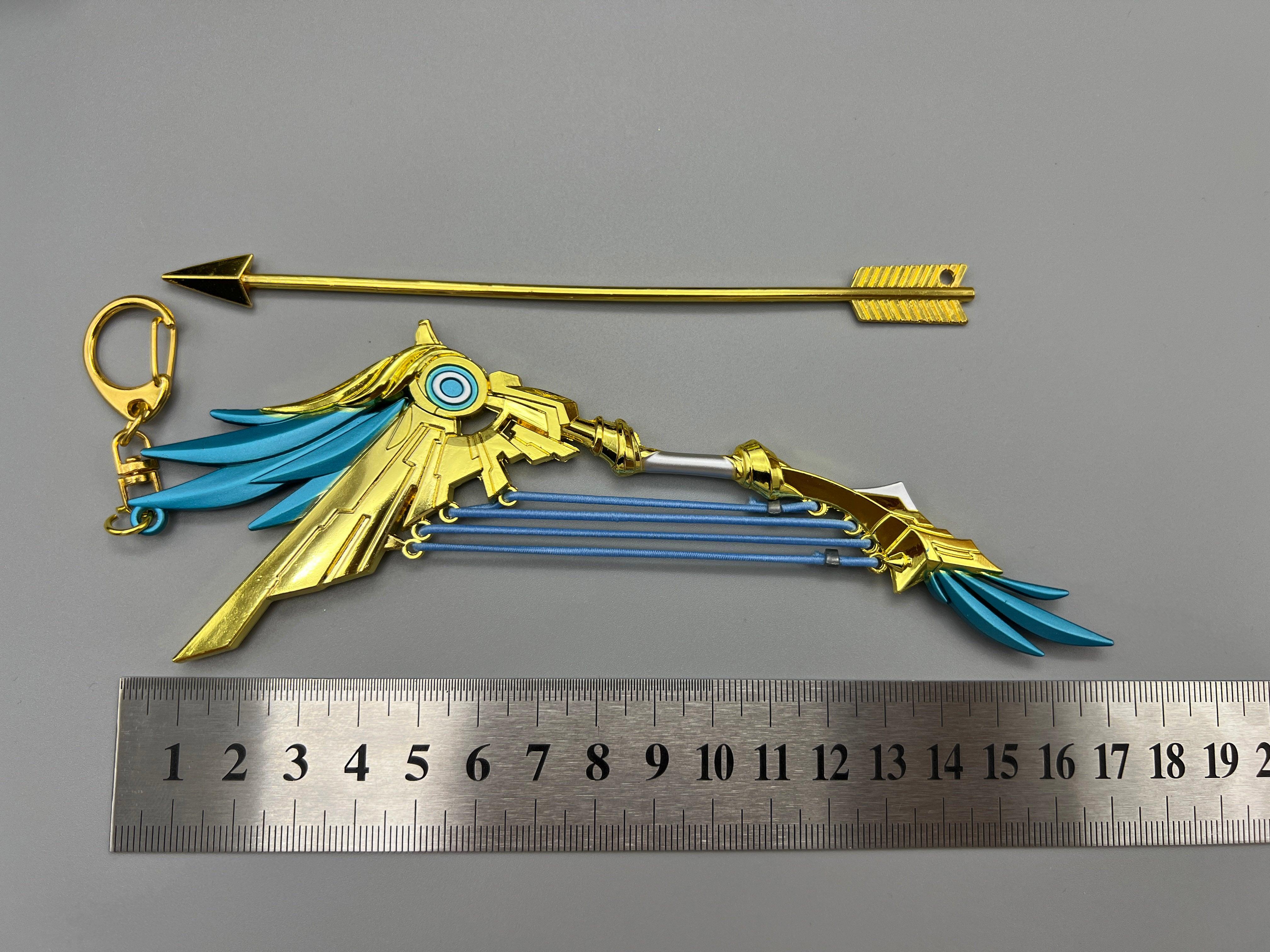 Genshin Impact Skyward Harp Bow 1:6 Military-Grade Zinc Replica for Celestial Chord Collector Shrine Display - BlacksmithSONG