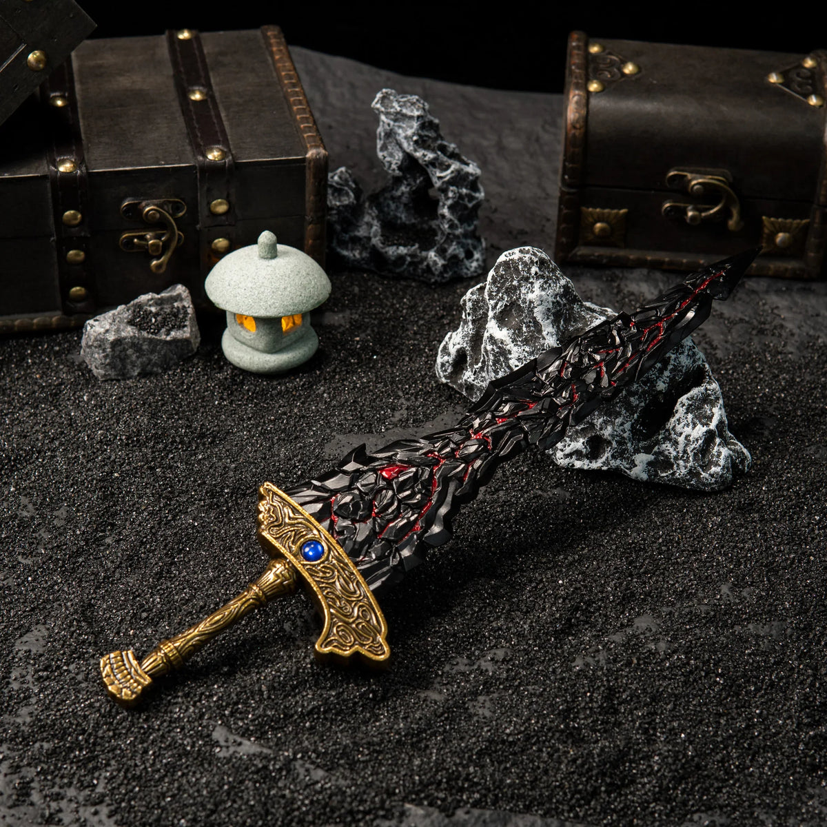 Maliketh's Black Blade Replica | Elden Ring Weapon | 30cm Model