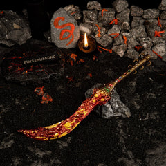 Magma Blade Replica | Elden Ring Volcano Manor Sword | 30cm Model