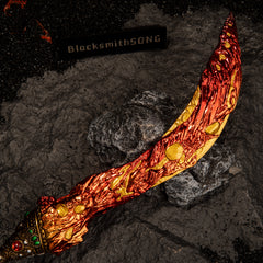 Magma Blade Replica | Elden Ring Volcano Manor Sword | 30cm Model