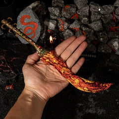 Magma Blade Replica | Elden Ring Volcano Manor Sword | 30cm Model