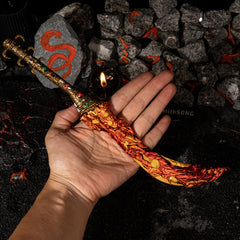 Magma Blade Replica | Elden Ring Volcano Manor Sword | 30cm Model