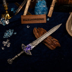 Lazuli Glintstone Sword Replica | Elden Ring Sorcerer Weapon | 30cm Model