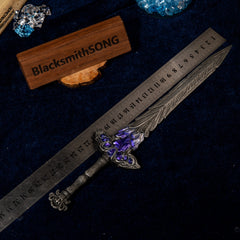 Lazuli Glintstone Sword Replica | Elden Ring Sorcerer Weapon | 30cm Model