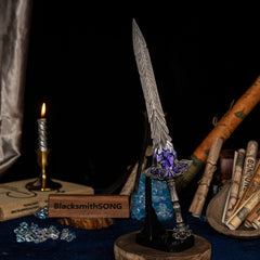 Lazuli Glintstone Sword Replica | Elden Ring Sorcerer Weapon | 30cm Model