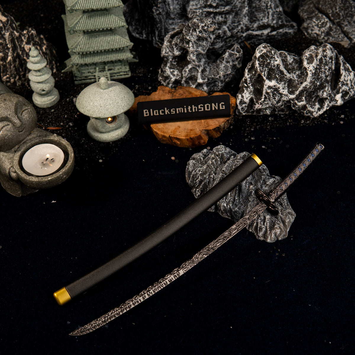 Réplica de la katana Star Shadow de Elden Ring - Hoja de inspiración samurái | Filo con recubrimiento electrostático y esmalte multicapa artesanal