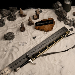 Longclaw Replica - The White Wolf's Blade - 30cm Zinc Alloy - Medieval Fantasy Desk Decor