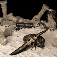 Catspaw Dagger Replica - 18cm Valyrian Style Metal - Arya Stark & Aegon’s Prophecy Blade - Desktop Display Model