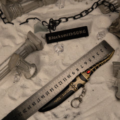 Catspaw Dagger Replica - 18cm Valyrian Style Metal - Arya Stark & Aegon’s Prophecy Blade - Desktop Display Model