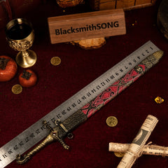 Oathkeeper Replica - The Sword of Brienne - 30cm Zinc Alloy - Lion Hilt Desktop Ornament