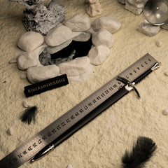 Réplica de la espada Glamdring - Martillo de Enemigo de Gandalf (ESDLA) a escala 1:6, aleación de zinc | Hoja con runas élficas grabadas | Exhibición de aleación de zinc para coleccionistas de fans de Tolkien