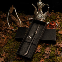 Réplica de la espada de Thranduil - Espada de doble filo del Rey Elfo de ESDLA a escala 1:6 | Diseño de la Armería Real del Bosque Negro | Exhibición artística en aleación de zinc para fans de los elfos silvanos