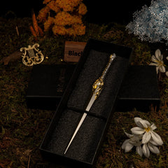 Anime-style zinc alloy weapon replica in gift box, BlacksmithSONG display, collectible cosplay item