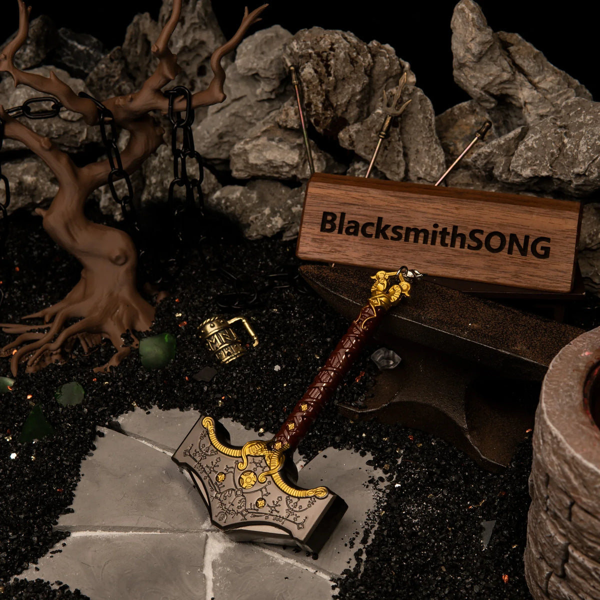 Mjolnir Replica - God of War Thor’s Hammer - 13cm Heavyweight Metal - Ragnarok Collector's Edition