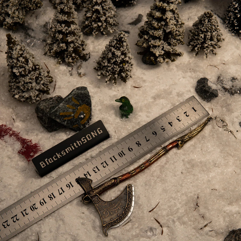 Leviathan Axe replica — size chart, 16cm / 6.3 inches.