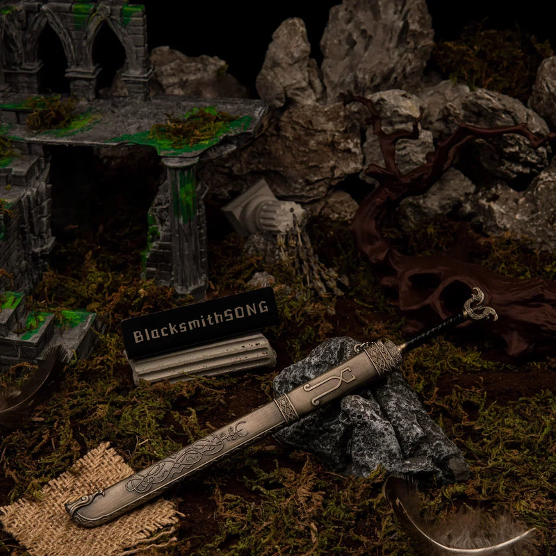Thrungva replica — alternate angle in the handcrafted ruin diorama.