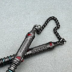 1:6 scale anime-style zinc alloy nunchaku replica collectible on light background