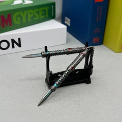 1:6 anime-style zinc alloy weapon replica on display stand, collectible for cosplay