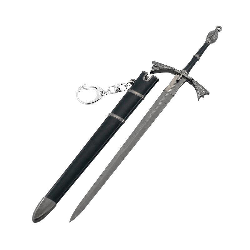 Dark Sister Sword Replica - Game of Thrones Targaryen Valyrian Steel Blade | Visenya & Daemon Targaryen Dragon Conquest Collectible (1:6 Scale 22cm/8.6in) | Female Warrior Weapon Display for ASOIAF Fans - BlacksmithSONG