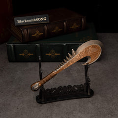 Patu replica — displayed on the large display stand.