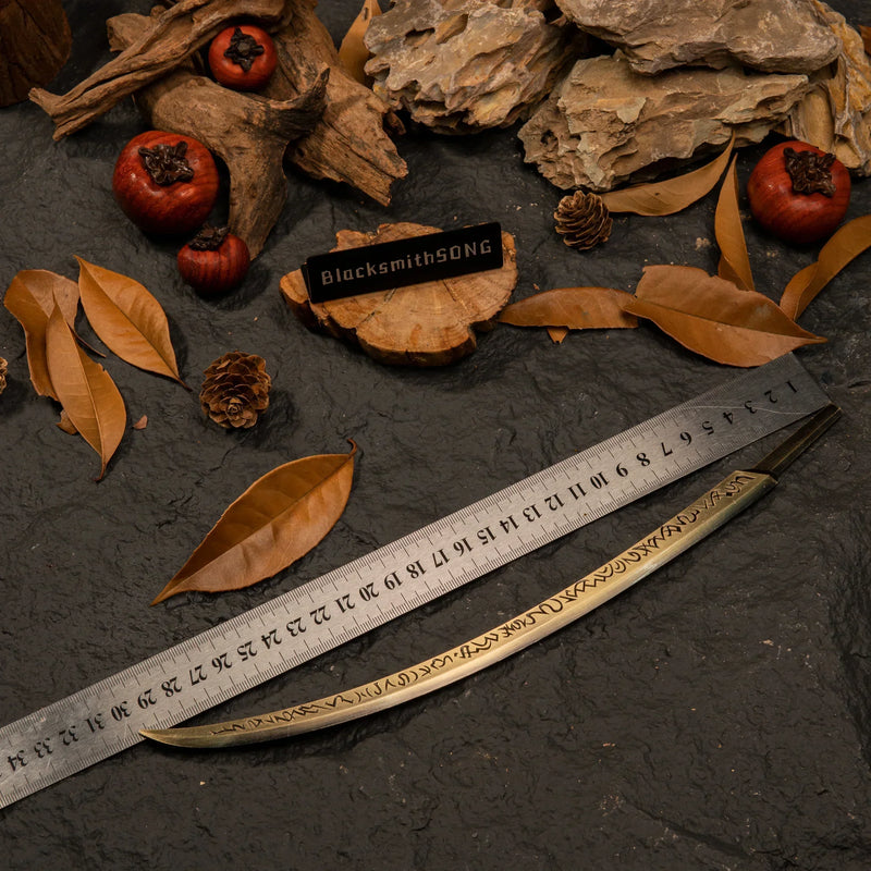Hand of Malenia replica placed next to a ruler showing a length of 30cm.