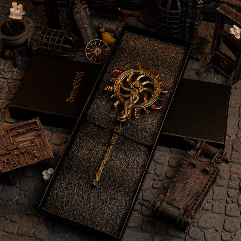 Ghiza's Wheel replica — in its foam-lined gift box.