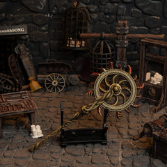 Ghiza's Wheel replica — displayed on the small stand.