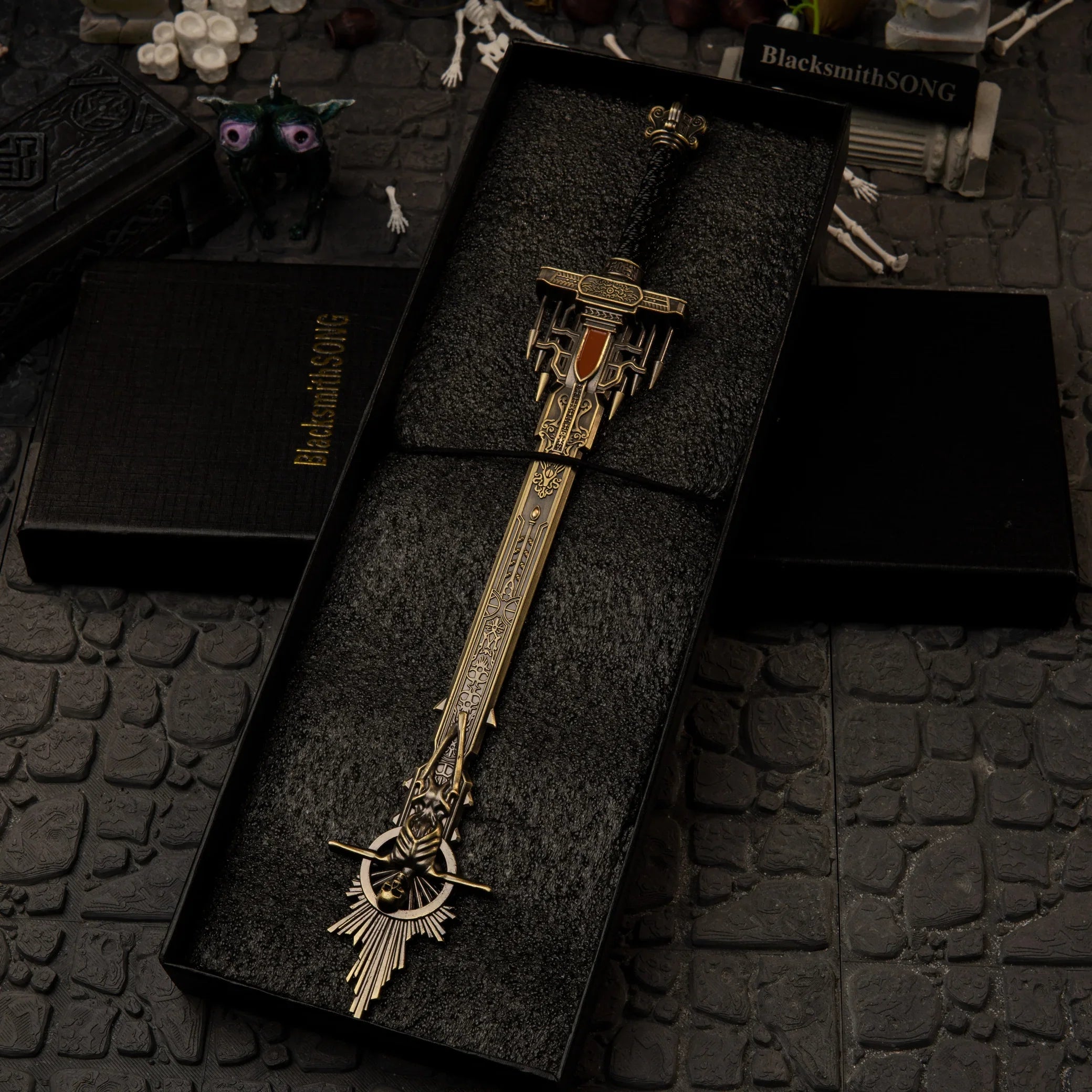 Golden Epitaph replica — in its foam-lined gift box.