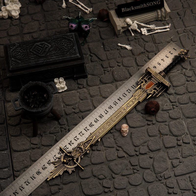 Golden Epitaph replica — size chart, 30cm / 11.8 inches.