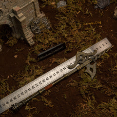 Golden Halberd replica — size chart, 30cm / 11.8 inches.