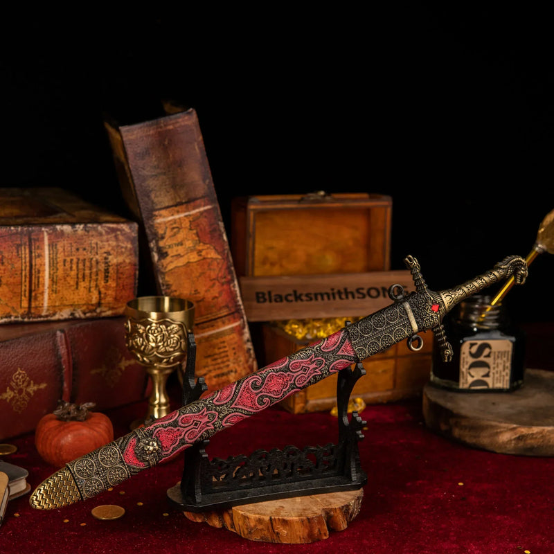 Oathkeeper replica — displayed on the large display stand.