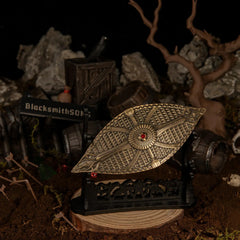 Dauntless Shield replica — displayed on the large stand.