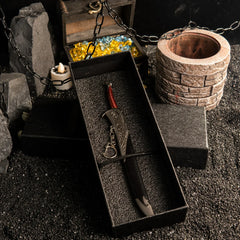 Orcrist replica — in its foam-lined gift box, sword and scabbard laid inside.
