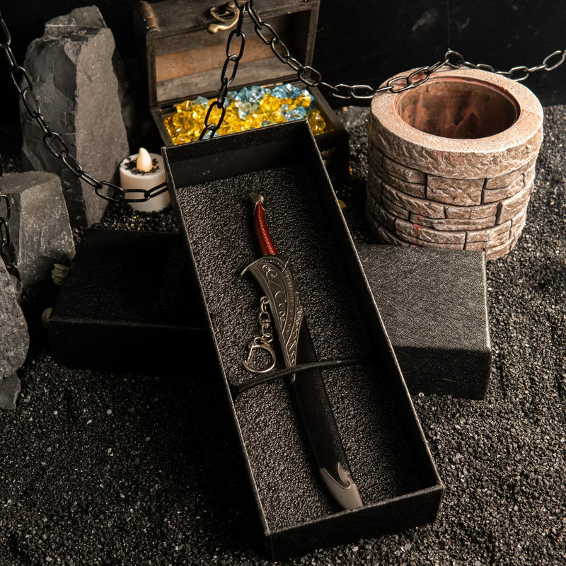 Orcrist replica — in its foam-lined gift box, sword and scabbard laid inside.