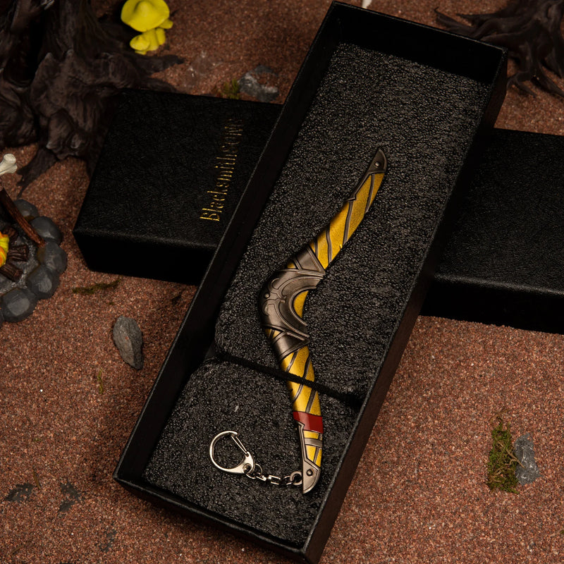 Boomerang replica — in its foam-lined gift box.