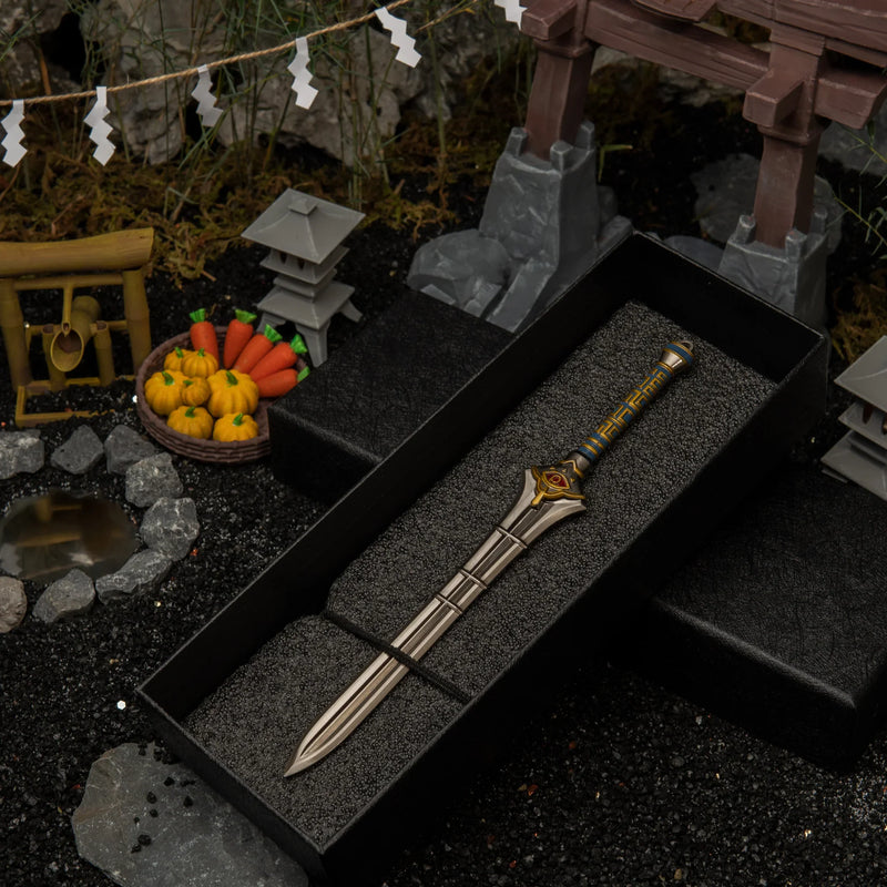 Edge of Duality replica — in its foam-lined gift box.