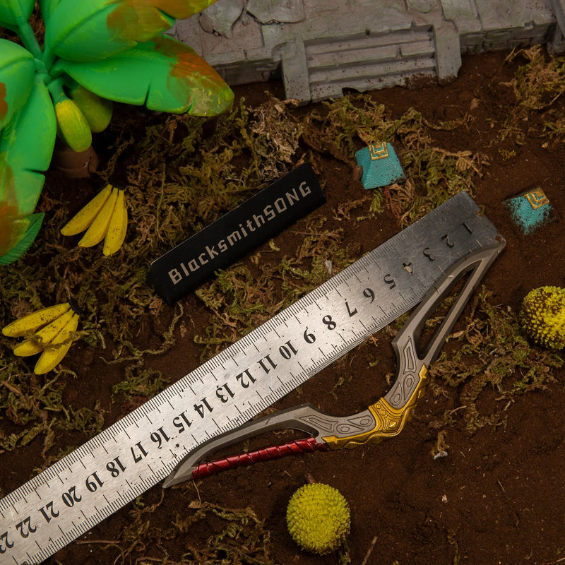 Giant Boomerang replica — size chart, 17cm / 6.7 inches.