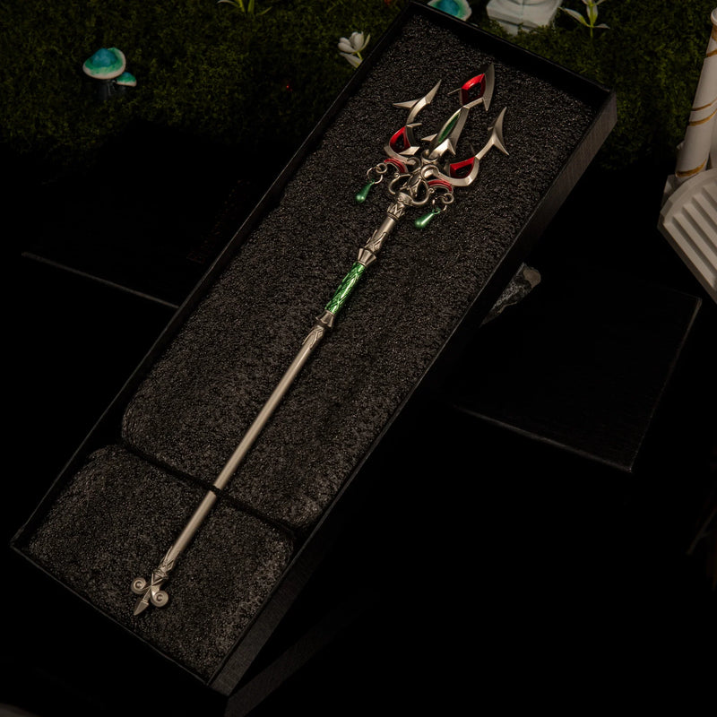 Lightscale Trident replica — in its foam-lined gift box.