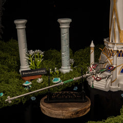 Lightscale Trident replica — displayed on the large stand.