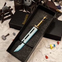 Razor Sword replica — in its foam-lined gift box.
