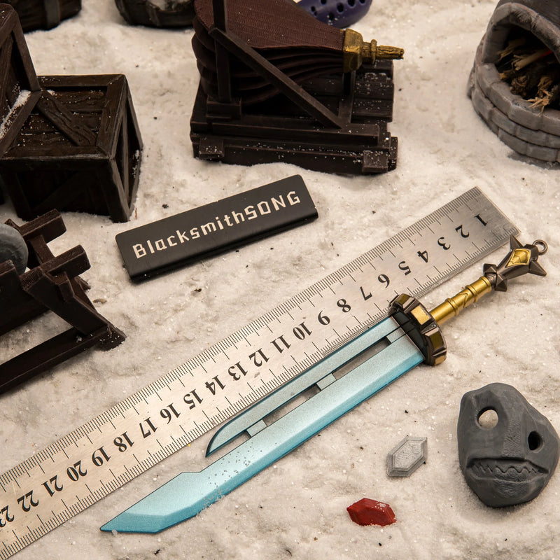 Razor Sword replica — size chart, 20.5cm / 8.1 inches.